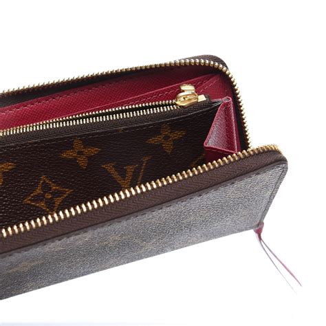 louis vuitton clemence wallet fuchsia.